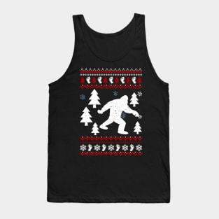 Sasquatch Ugly Christmas Tank Top